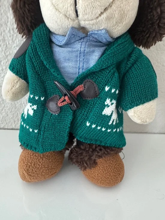 Starbucks Plush Bear in Green Knit Cardigan with Brown Hat 2016 - Picture 2 of 5